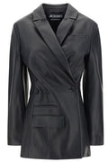 Jacquemus La Veste Tibau Asymmetric Leather Blazer