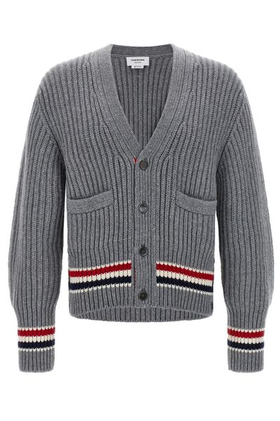 Thom Browne V-Neck Knitted Cardigan