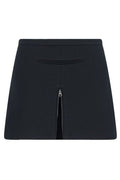 Courrèges Mid-Rise Zip-Detailed Twill Mini Skirt