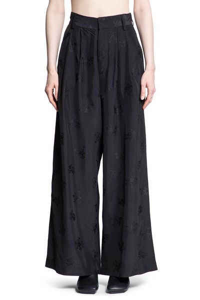 Uma Wang Patterned-Jacquard Wide-Leg Trousers