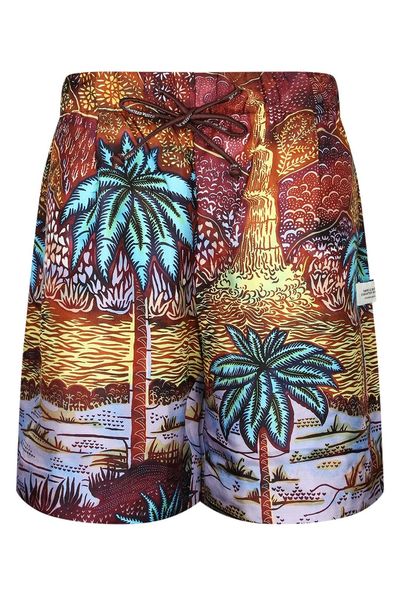 Vlisco Dialogues Tropical Print Bermuda Shorts