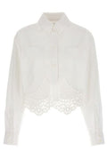 Burberry Cropped Crochet Shirt