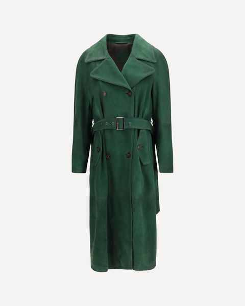 Valstar Belted Double-Breasted Trench Coat