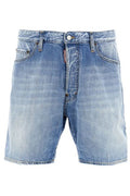 Dsquared2 Logo Patch Denim Shorts