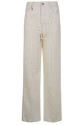 Amiri Boucle Denim Straight Jeans