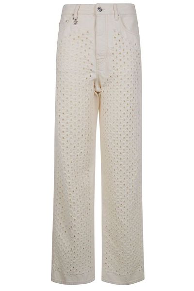 Amiri Boucle Denim Straight Jeans