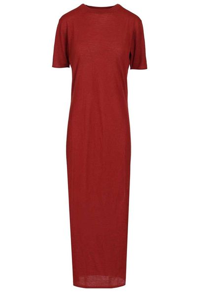 Saint Laurent Long Knitted Crewneck Dress