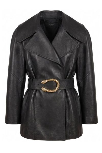 Gucci Collared Belted Trench Coat