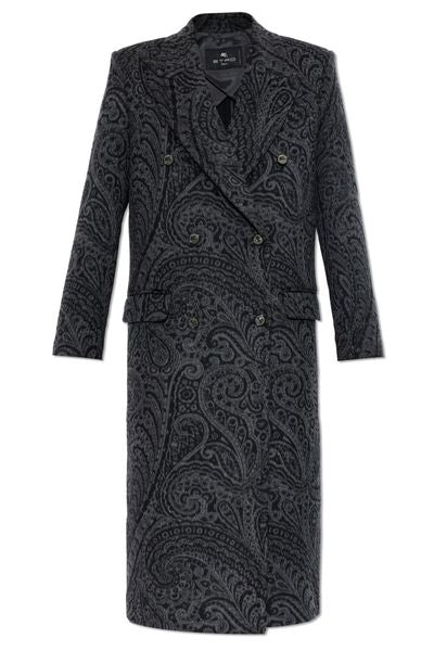 Etro Paisley Double-Breasted Coat