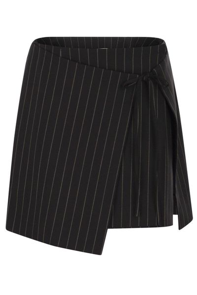 Sportmax Spxfatti Striped Mini Skirt
