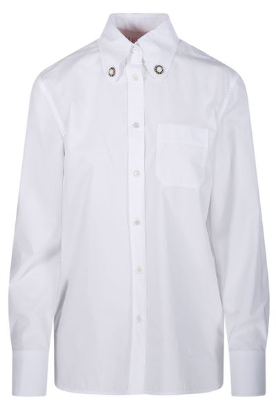 Valentino Embellished Button-Up Shirt