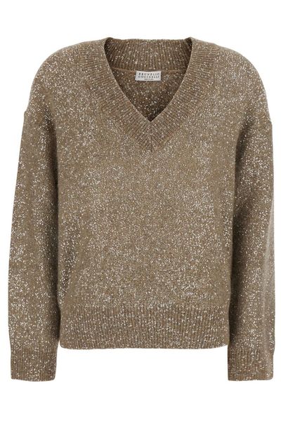 Brunello Cucinelli Dazzling Texture Sweater