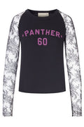 Valentino Printed Crewneck Lace Top