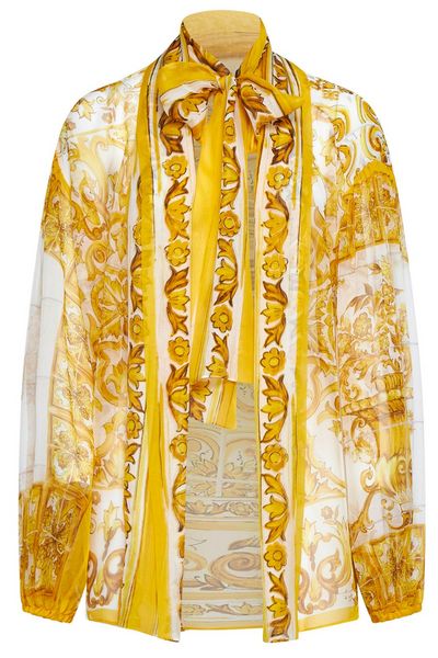 Dolce & Gabbana Majolica-Printed Top