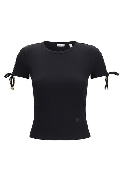 Burberry Lace-Up Sleeve T-Shirt