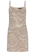 Versace Sequin-Detailed Sleeveless Dress