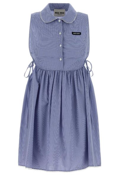 Miu Miu Embroidered Mini Dress