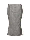 Matieres Fecales Glen Plaid Pattern Flared Skirt