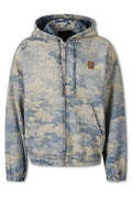 Amiri Camo Jacquard Denim Zip Hoodie