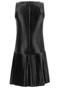 Courrèges Vinyl Pleated Mini Dress