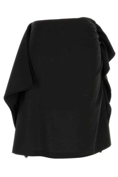 Loewe Asymmetric Silhouette Ruched Skirt