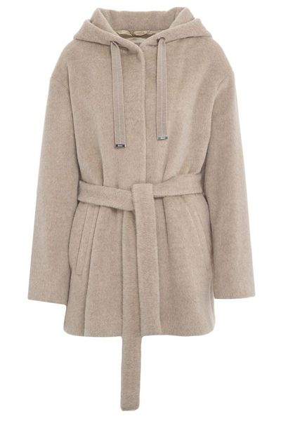 Herno Belted Hooded Coat