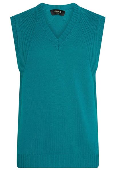 Fendi V-Neck Knitted Vest