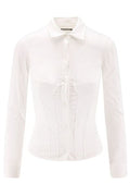 Balenciaga Corseted Long-Sleeved Shirt