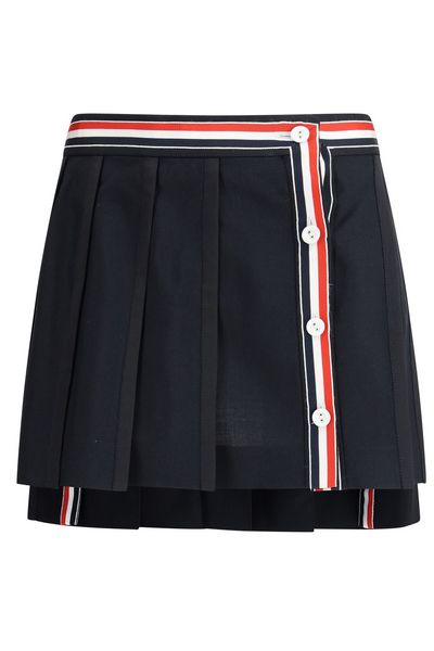 Thom Browne Pleated Thigh-Length Mini Skirt