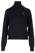 AMI De Coeur High Neck Knitted Jumper