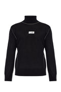 MM6 Maison Margiela Logo Patch Turtleneck Jumper