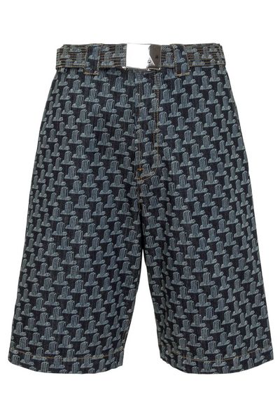 Lanvin Logo Embroidered High Waist Shorts