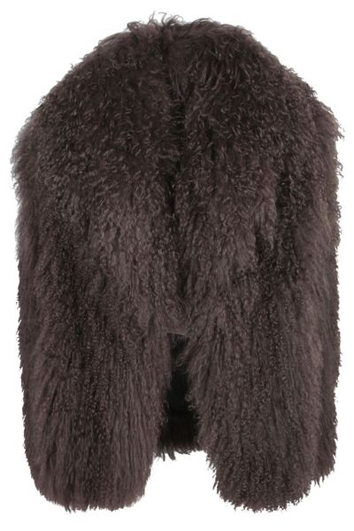 Yves Salomon Mongolian Lamb Fur Coat