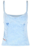 Diesel T-Ony Strappy Denim-Look Top