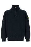 Stone Island Quarter-Zip Funnel Neck Sweatshirt