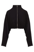 Alaïa Draped Matte Jersey Jacket