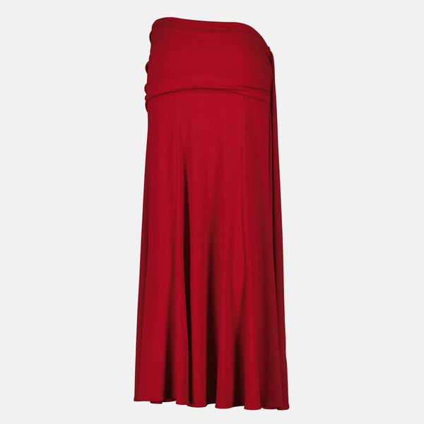 Rabanne Draped Jersey Midi Skirt