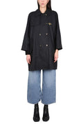 Fay Double-Breasted Straight Hem Boxy Coat
