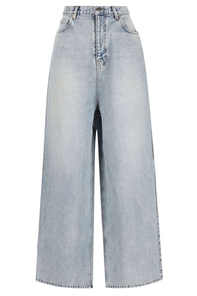 Balenciaga Wide-Leg Distressed Jeans