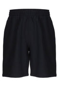 Burberry Logo Patch Straight-Leg Shorts