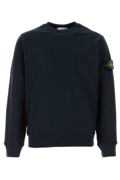 Stone Island Logo Patch Crewneck Seatshirt