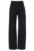 Courrèges High Waisted Belted Jeans