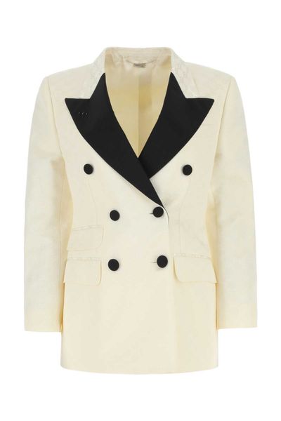Gucci Contrasted Buttoned Blazer