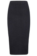 Elisabetta Franchi Snake-Pattern Knit Skirt