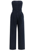 AGOLDE Agyness Strapless Pleated Jumpsuit