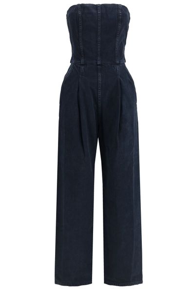 AGOLDE Agyness Strapless Pleated Jumpsuit