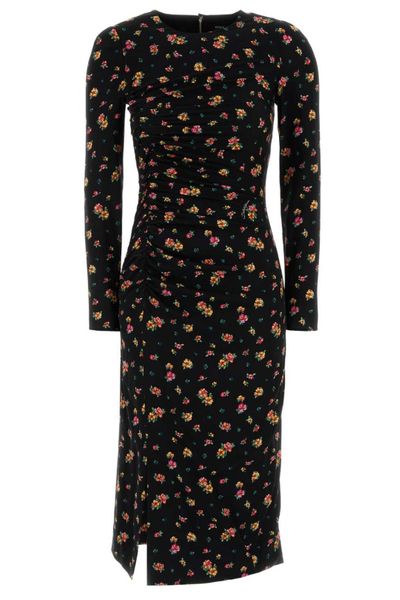 Dolce & Gabbana Allover Floral Printed Midi Dress
