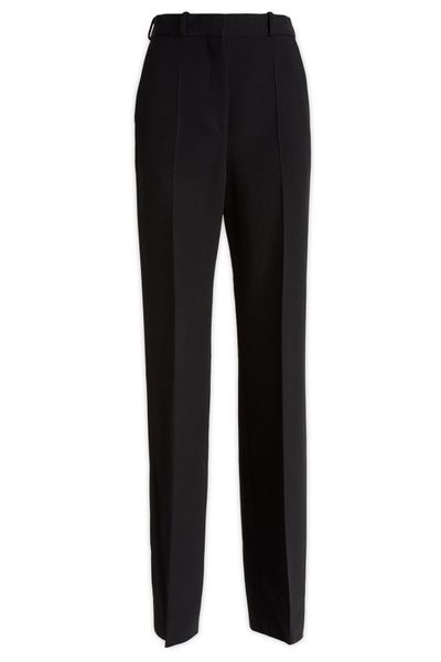 Del Core High-Waist Pleated Flared Trousers