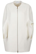 Max Mara Placido Zip-Up Crewneck Coat