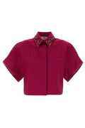 Fendi Sequin Embellished Cropped Shirt